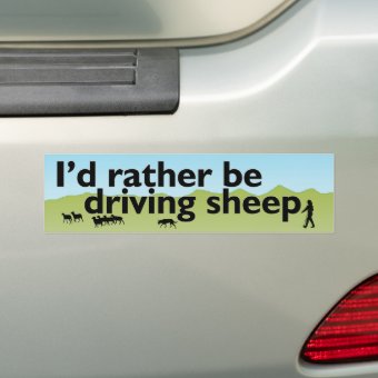Basque Sheep Car Sticker / Decal - Made In France Novelty Bumper Sticker