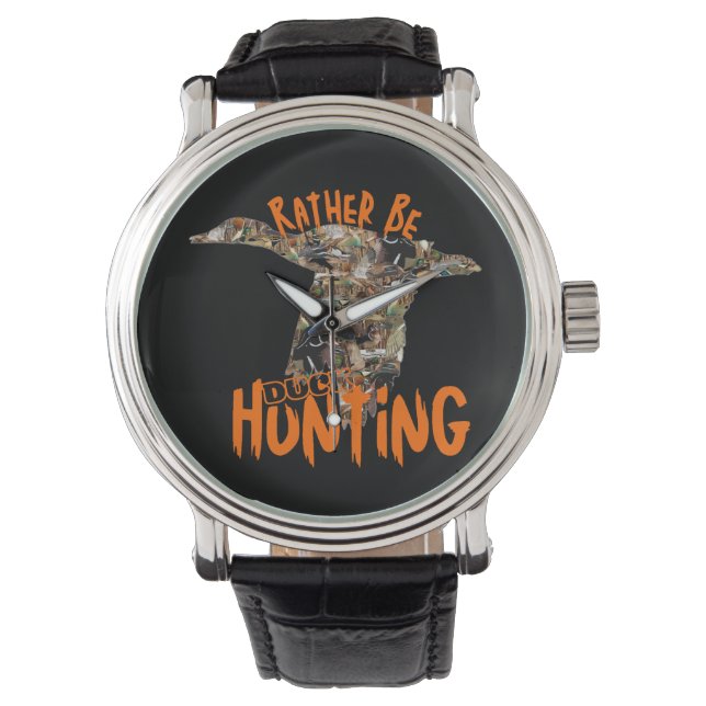 I'd Rather be Duck Hunting Men's Watch (Front)