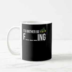 I'd Rather Be Farming T-Shirt Funny Farmer Gift Coffee Mug
