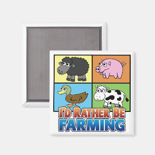 I'd rather be farming! (virtual farmer) magnet