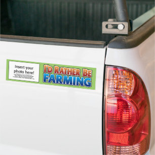 I'd Rather be Farming! (virtual farming) Bumper Sticker