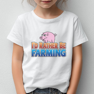 I'd Rather be Farming! (virtual farming) T-Shirt