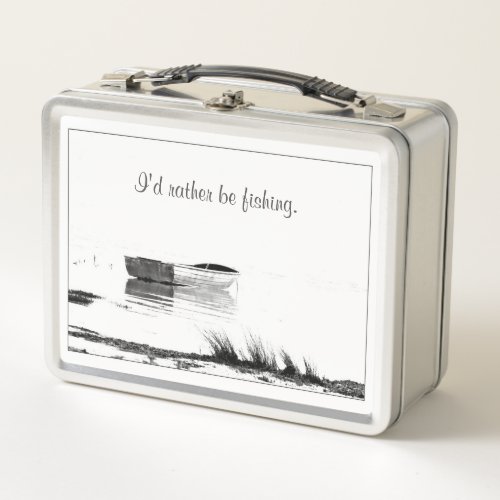 Id Rather Be Fishing Boat Lunch Box