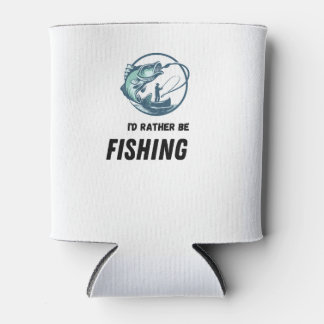 Id Rather Be Fishing Can Koozies