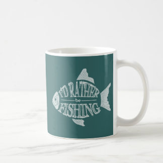 I'd Rather Be Fishing - cute fish design Coffee Mug