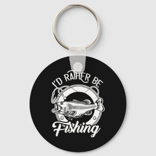 I'd Rather Be Fishing For Fisherman Fishing Lover Keychain