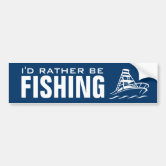Rather Be Fly Fishing Decal Stickers, Custom Made In the USA