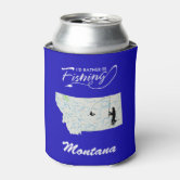 Id Rather Be Fishing Can Koozies