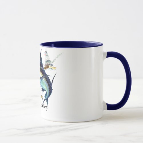 Id rather be fishing mug