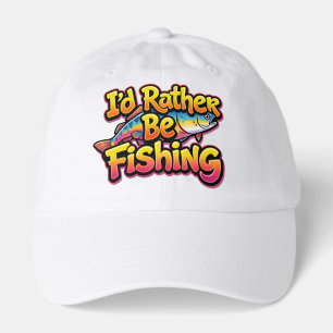 I'd Rather Be Fishing Rainbow Hat