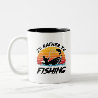 I'd Rather Be Fishing Retro Sunset