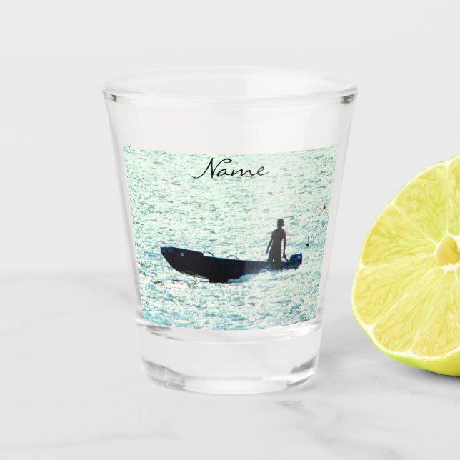 I'd rather be fishing Thunder_Cove Shot Glass (Front)