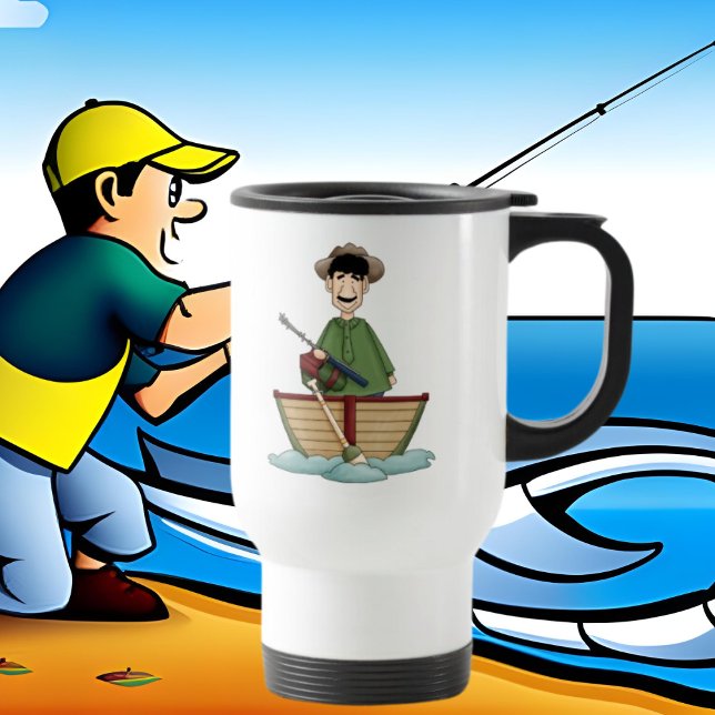 I'd rather be fishing travel mug (Creator Uploaded)
