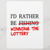 I'd Rather Be Fishing... Winning The Lottery (Front)