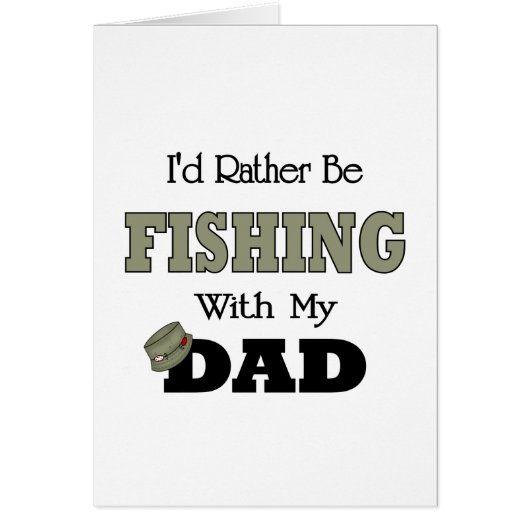 I'd Rather Be Fishing with Dad Cards (Front)