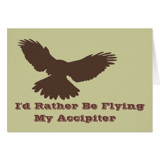 I'd Rather be Flying card (Front Horizontal)