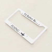 I'd Rather Be Fishing License Plate Frame Tag Holder Cover