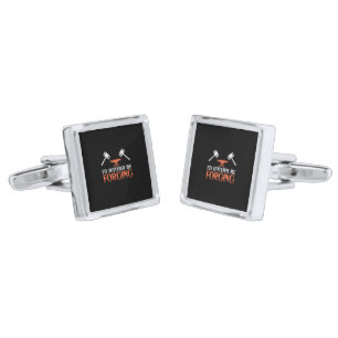 I'd Rather Be Forging Blacksmith Forge Hammer Cufflinks