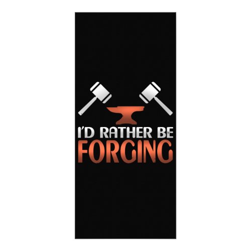 Id Rather Be Forging Blacksmith Forge Hammer Rack Card
