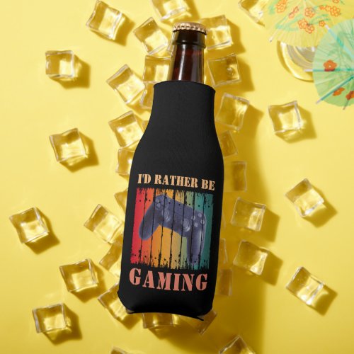 ID RATHER BE GAMING BOTTLE COOLER