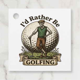 Id Rather Be Golfing Favor Tags