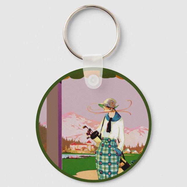 I'd Rather Be Golfing Keychain (Front)