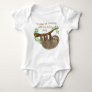 I'd rather be hanging with my aunt | Sloth Baby Bodysuit