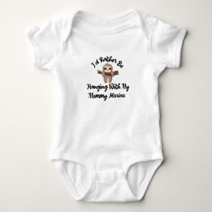I'd Rather Be Hanging With My Mommy Personalized Baby Bodysuit