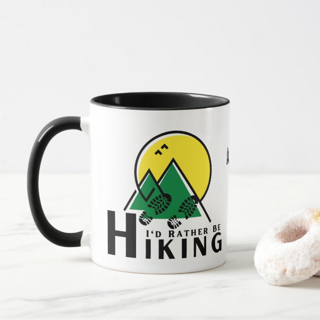 I'd Rather Be Hiking Mug (With Donut)