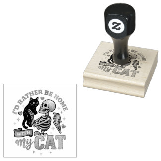 I'd Rather Be Home.... Rubber Stamp