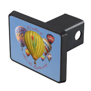 I'd Rather Be Hot Air Ballooning Trailer Hitch Hitch Cover