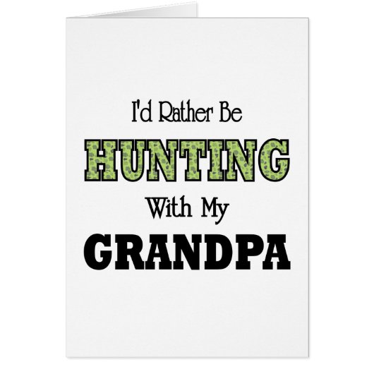 I'd Rather Be Hunting with Grandpa Cards (Front)