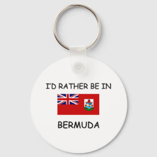 I'd rather be in Bermuda Keychain