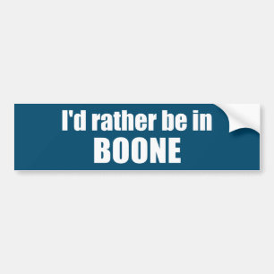 I'd Rather Be In Boone North Carolina Bumper Sticker