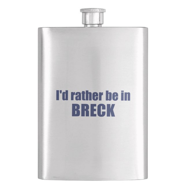 I'd Rather Be In Breckenridge Colorado Flask (Front)