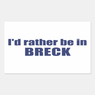 I'd Rather Be In Breckenridge Colorado Rectangular Sticker