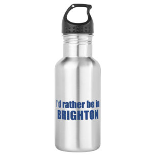 I'd Rather Be In Brighton Utah Stainless Steel Water Bottle