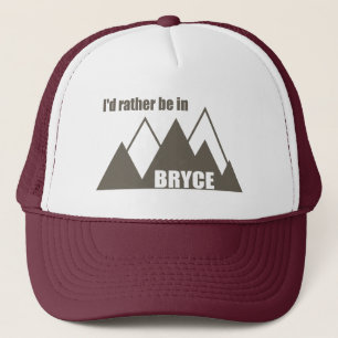 I'd Rather Be In Bryce Canyon Mountain Trucker Hat