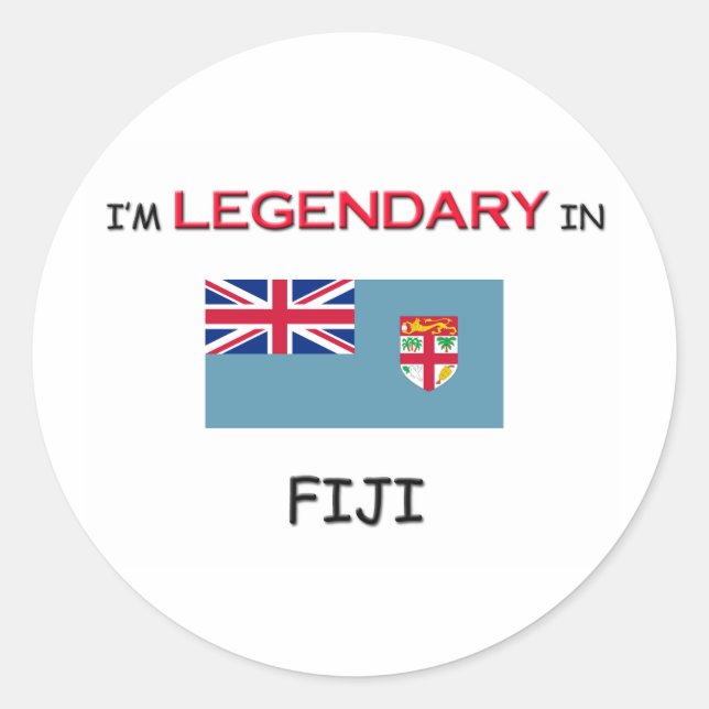 I'd Rather Be In FIJI Classic Round Sticker (Front)