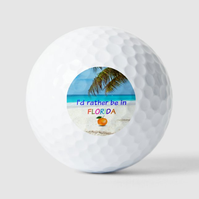 I'd Rather Be in Florida, Golf Balls (Front)