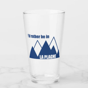 I'd Rather Be In La Plagne France Mountain Glass