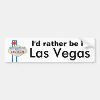 Las Vegas (LV) Oval Bumper Sticker