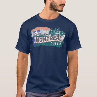 Id Rather Be In Montreal Quebec Vintage Souvenir T-Shirt