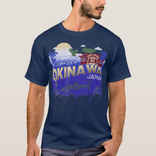 Id Rather Be In Okinawa Japan Vintage Souvenir T-Shirt