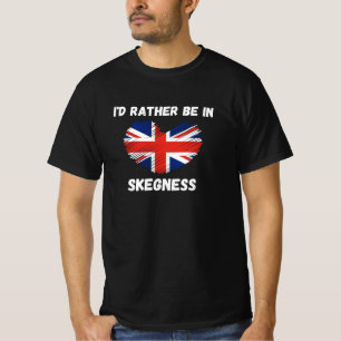 I'd Rather Be In Skegness - Union Jack Heart T-Shirt