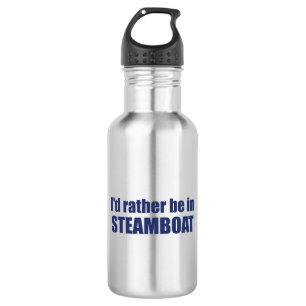 I'd Rather Be In Steamboat Springs Colorado Stainless Steel Water Bottle
