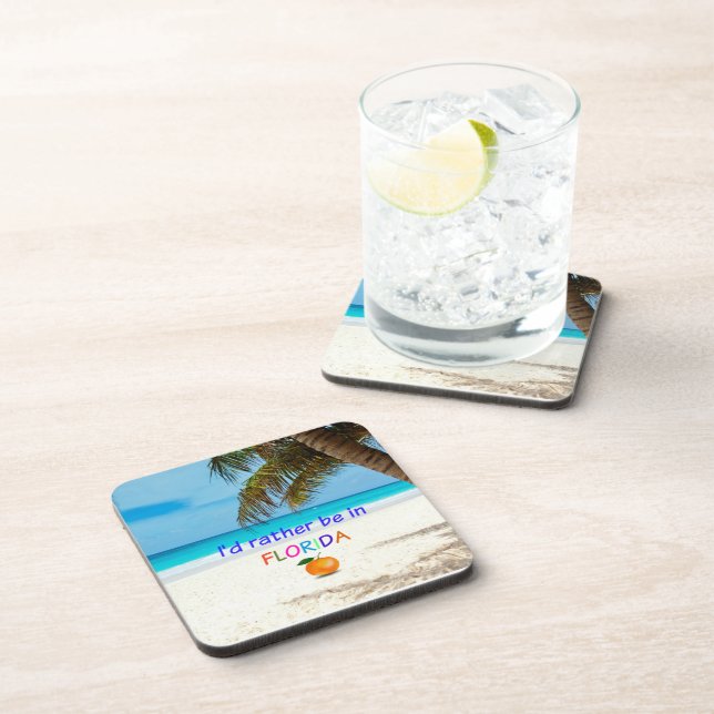 I'd Rather Be in (Sunny) Florida, Beverage Coaster (Right Side)