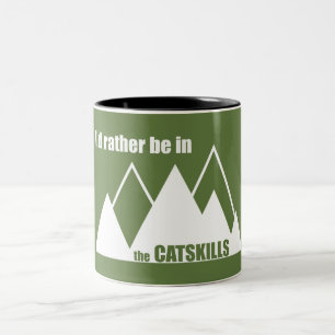 I'd Rather Be In The Catskills Two-Tone Coffee Mug