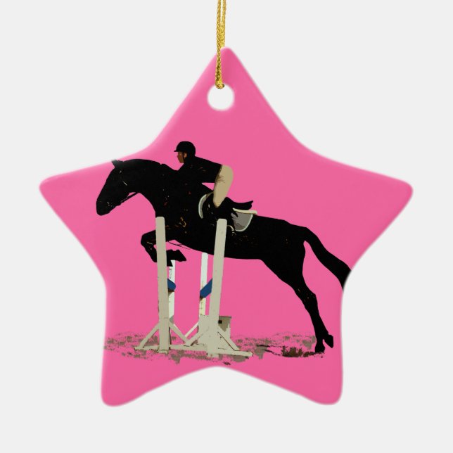 I'd Rather Be Jumping! Horse Ceramic Ornament (Front)