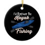 I'd Rather Be Kayak Fishing Ceramic Ornament